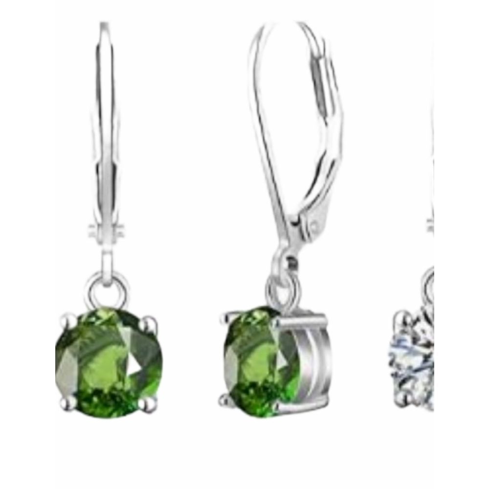 Sparkly Peridot Small Hoop Earri…